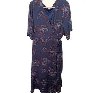 Plus Size Woman's Faux Wrap Dress - Kiyonna Size 2 (2XL) (18-20)